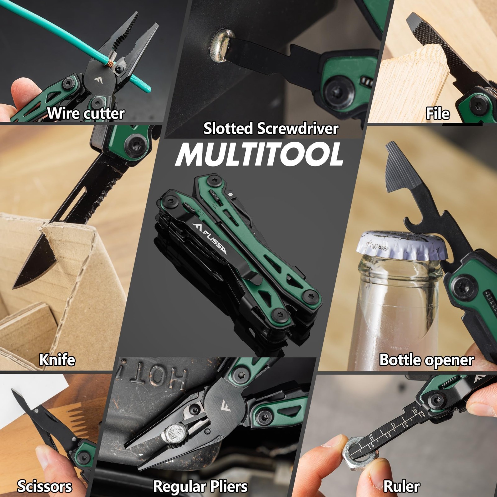 16-in-1 Multi Tool Pliers – Stainless Steel EDC Multitool with Pocket Knife & Be
