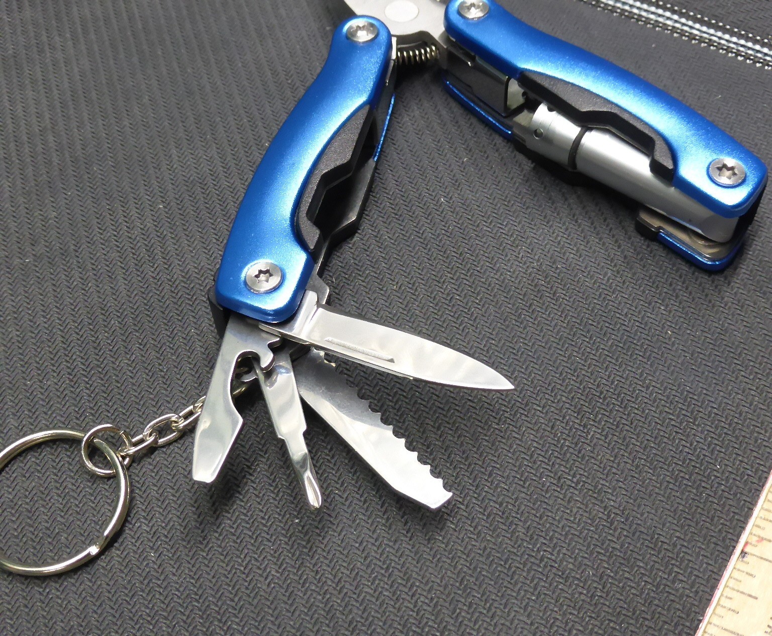 Mini Multi Tool w/ Led Light, Nylon Sheath, New Unused