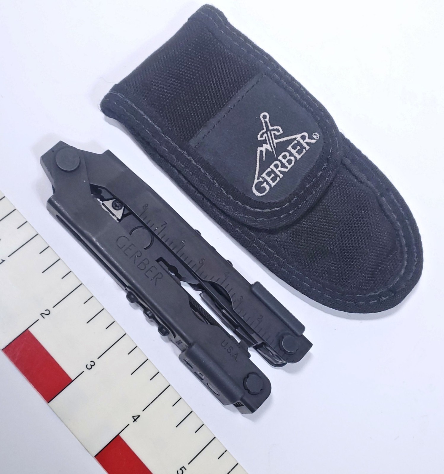 GERBER MULTI-TOOL PLIER SNUB NOSE BLACK MATTE #600 W/CASE