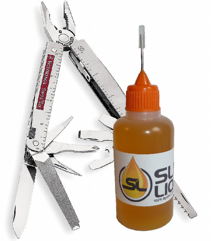 Slick Liquid Lube Bearings, BEST 100% Synthetic Oil for Swiss Multi Tools