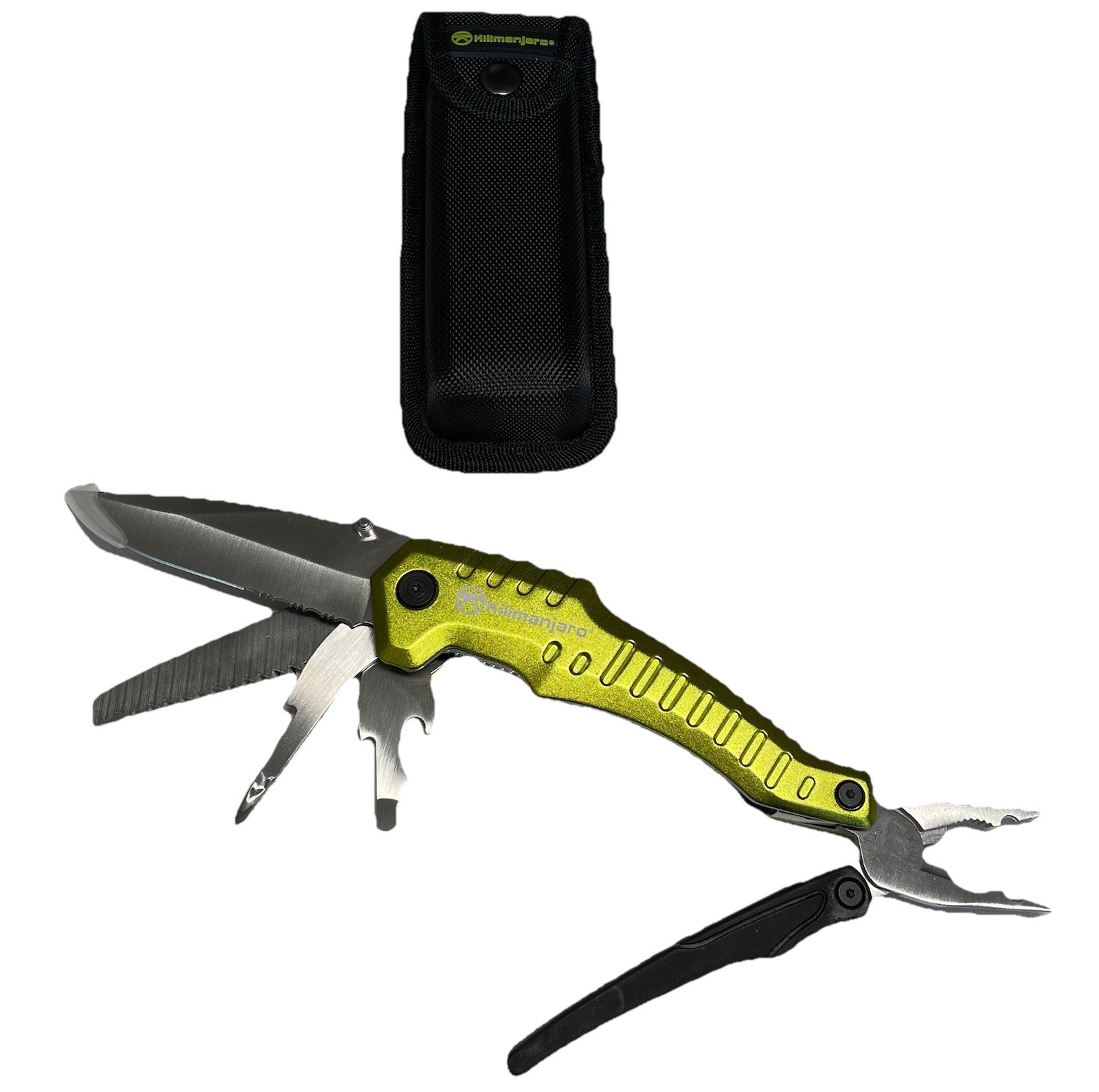 Kilimanjaro Magnus Multitool Set Knife Saw Pliers w/ OEM Pouch