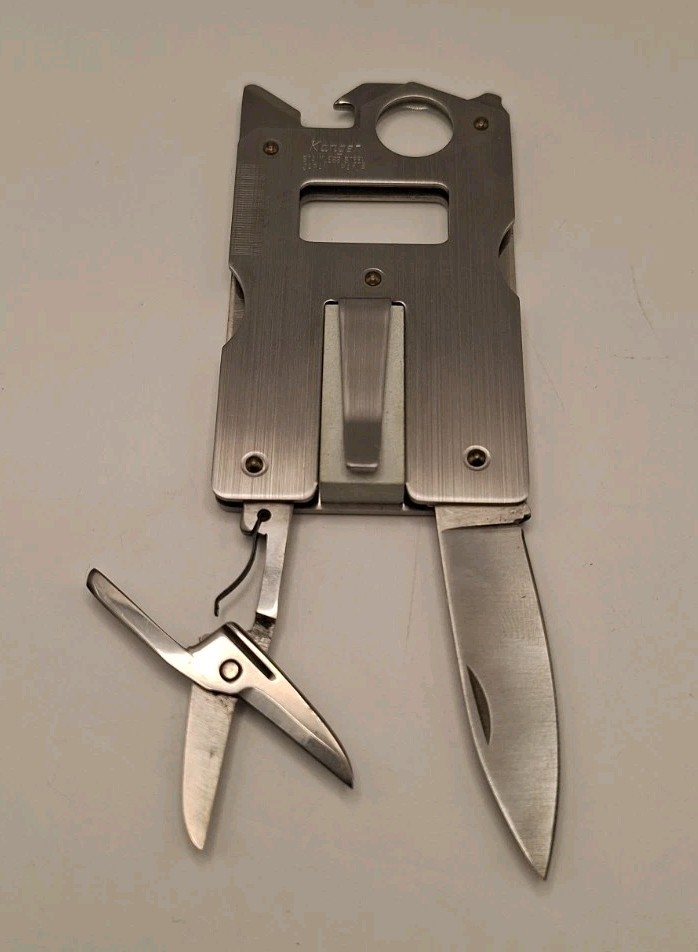 Vtg The Nature Company Survival Multi-Tool W/Belt Sheath By Kanger