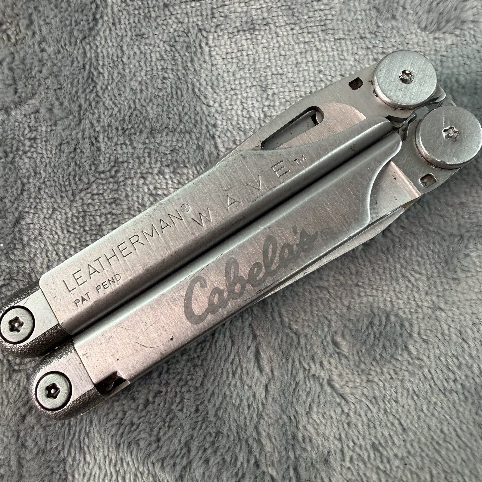 Vtg Leatherman Wave Original Multi Tool Dated 11 98 CABELA’S w New Sheath B455