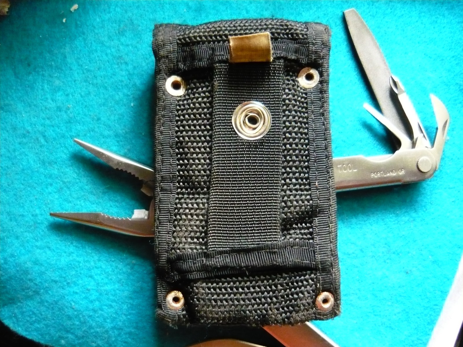 *** Original Leatherman knife Multi Tool Portland OR nylon sheath USA***0803
