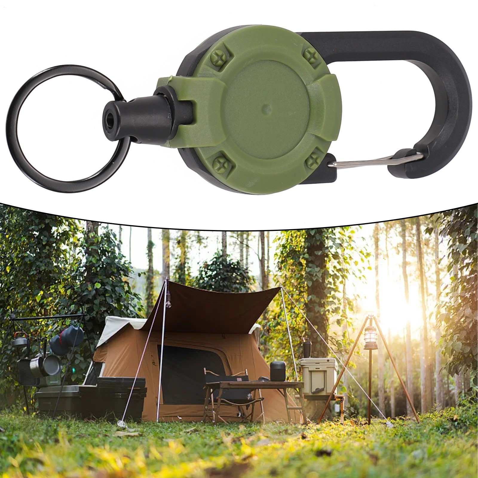 Versatile Keychain with Metal Key Ring Holds Your Keys and Essentials Securely