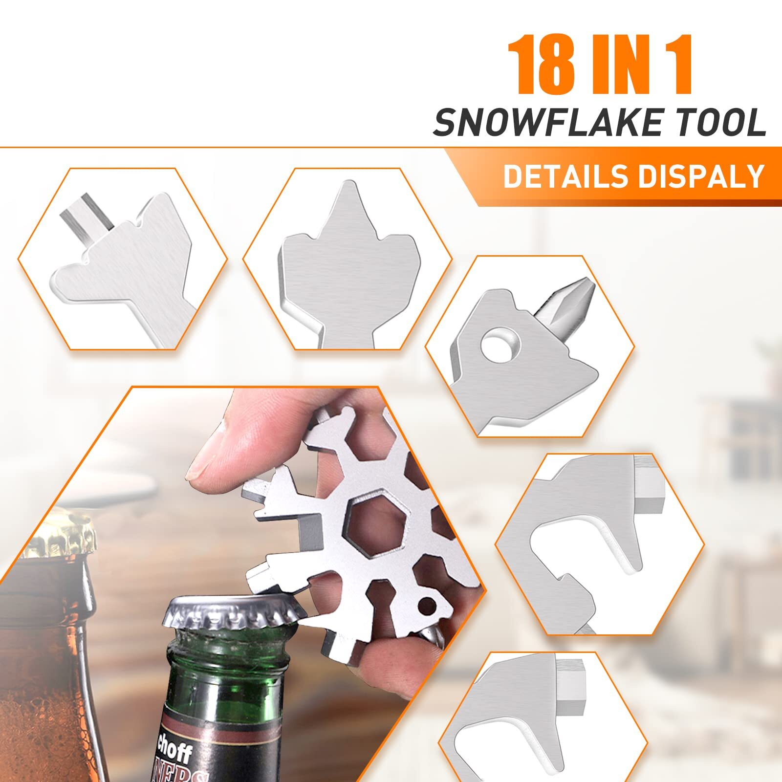 Gifts For Dad 18in1 Snowflake Multitool Birthday Gifts For Men Father’s Day Gift