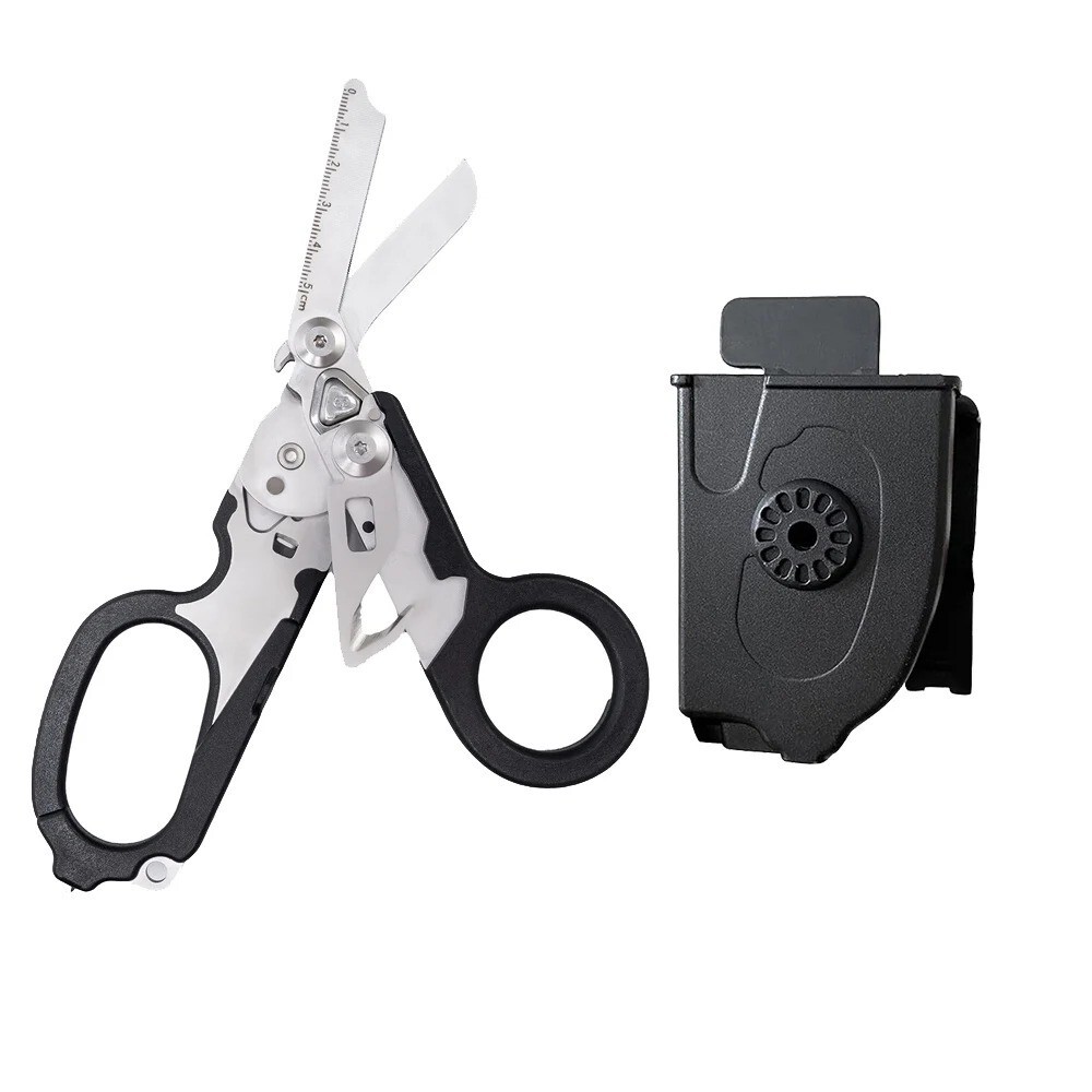Tactical Folding Rescue Shears EMT Survival MultiTool Scissors Glass Break NEW