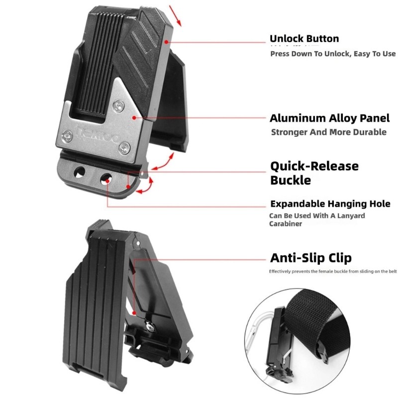 Tool Holsters Holder Features Lock When Inserted And Belt Clip For Easy Access