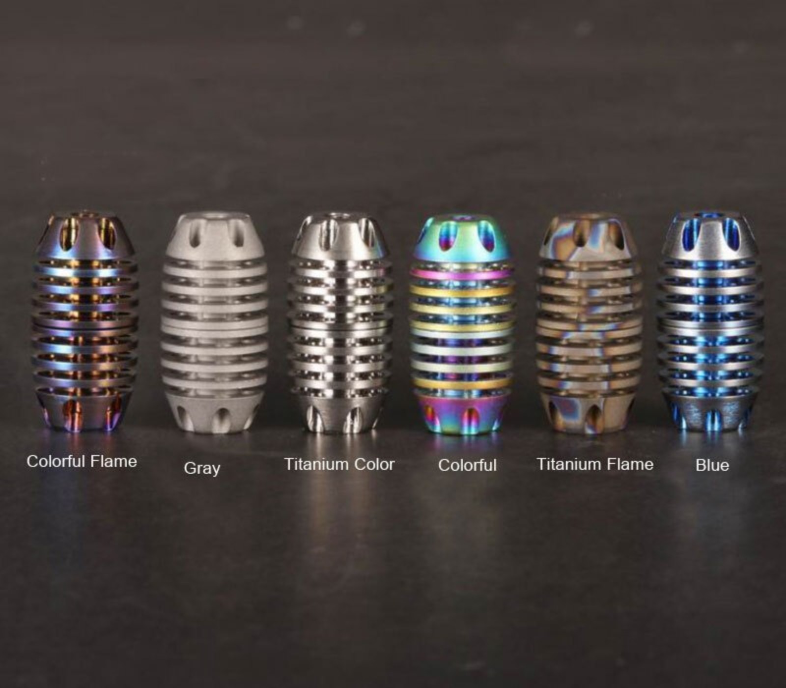Hot Titanium Alloy Paracord Bead Bracelet Connection Buckle Keyring DIY EDC Bead
