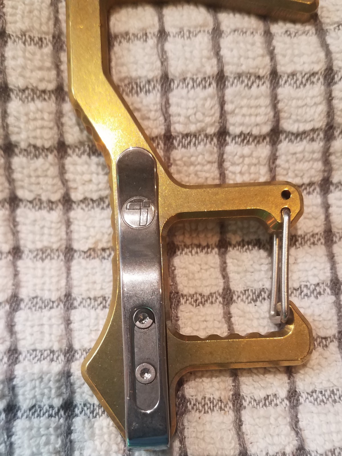 Leatherman Clean Contact Carabiner Tool Brass Corona Hook new box Edc Clip On