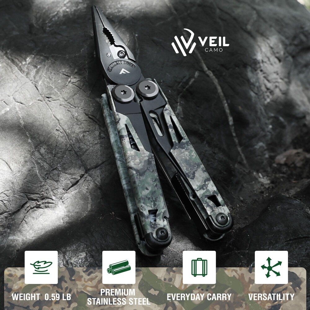 15-in-1 Multitool Plier Multi Tool Pocket Knife Stainless Steel w/Sheath