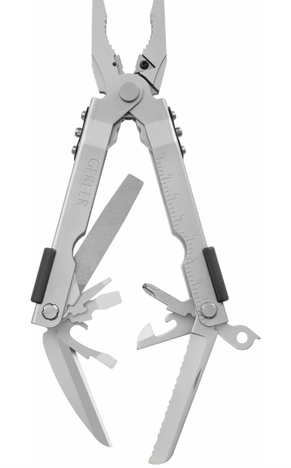 Gerber Gear Multi-Plier 600 Blunt Nose Multitool with 14 Tools – Includes Knife