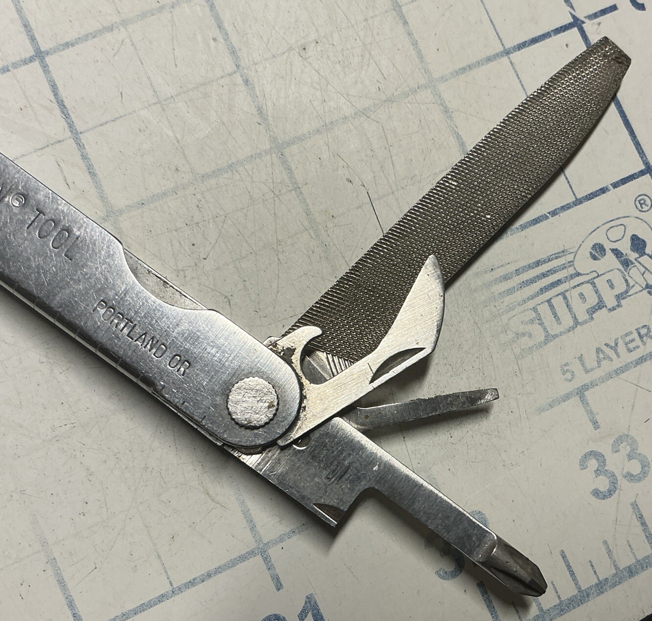 Vintage Original Leatherman Multi Tool Portland OR Leather Sheath USA