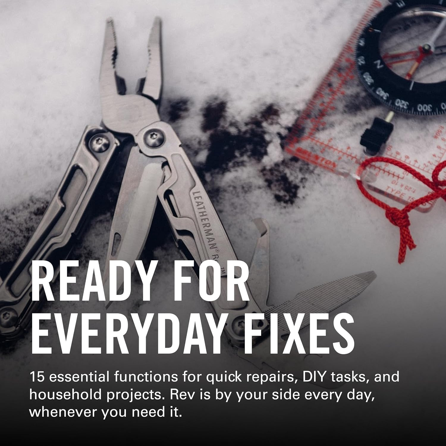 LEATHERMAN, Rev Pocket Size Multitool with Package Opener and Screwdrivers, Stai