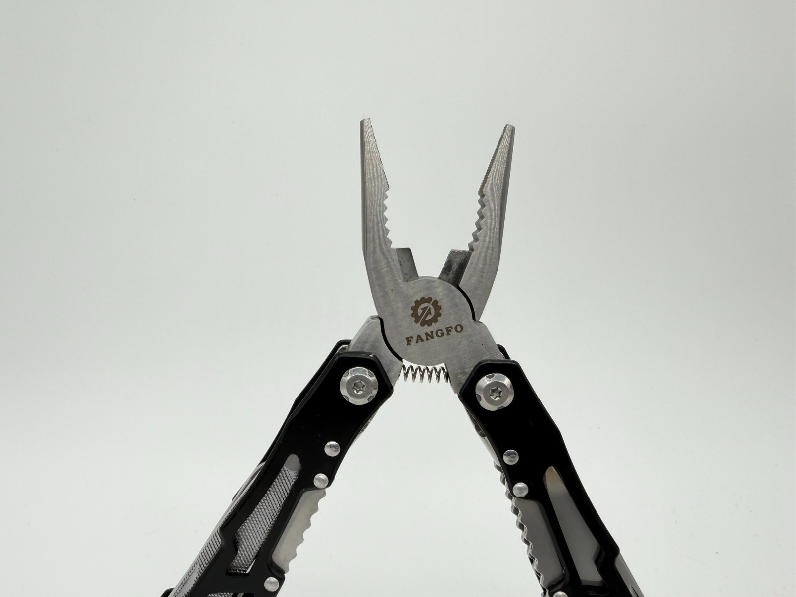 FANGFO 15-in-1 Multi-Tool Black Skeletonized Heavy Duty Pocket Pliers EDC Tool