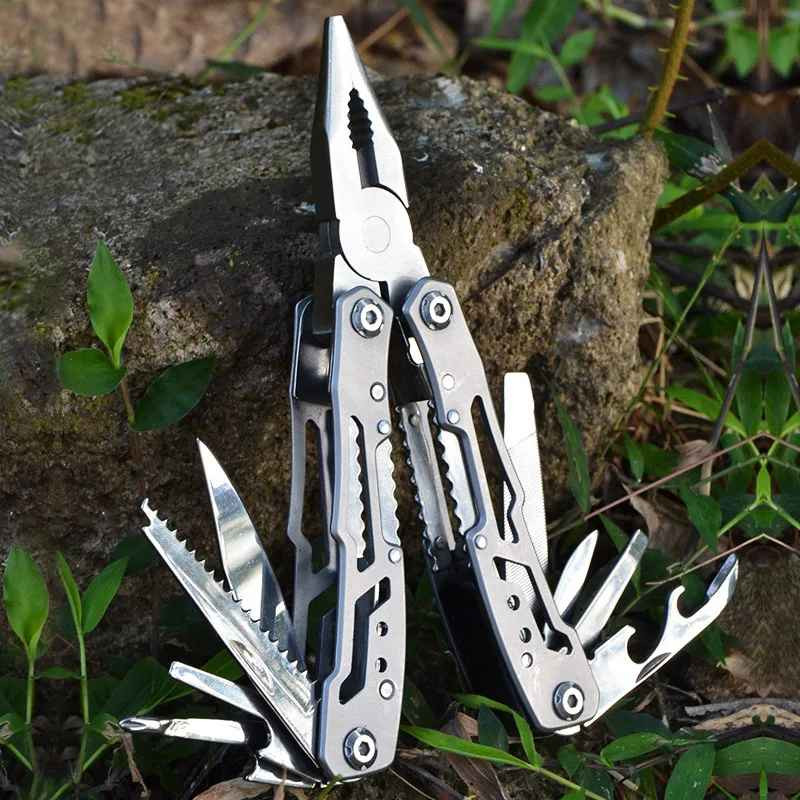14-in-1 MINI Multitool Pliers Rugged & Practical Portable Pocket Camping Tools