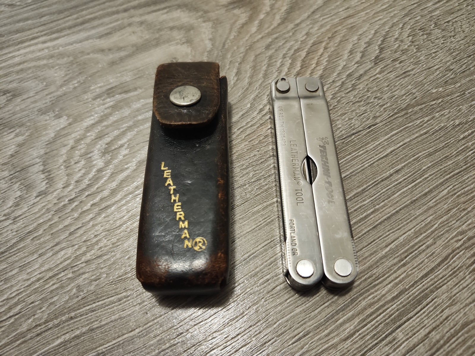 Leatherman Tool – Used, Stainless Steel, Good Condition, Older Model, With Pouch