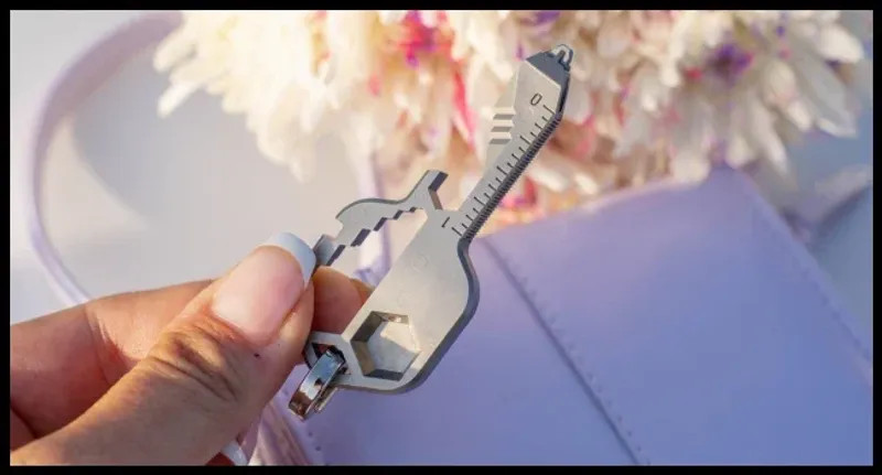 Multi-tool | Original Key Shaped Pocket Tool | Stainless Steel Keychain Utility