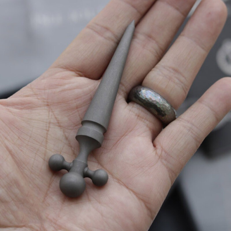 EDC TC4 Titanium Pry Bar Crowbar Mini Outdoor Multi Tool Cool stick cross stick