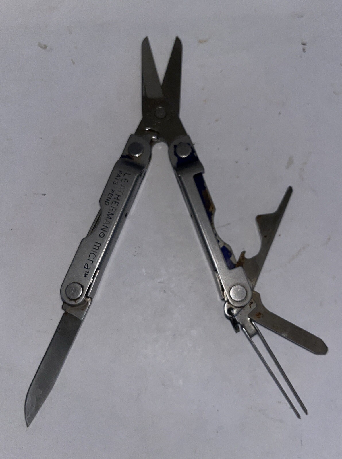 Leatherman Silver Micra Compact Scissors Hiking Back packing Multi-Tool