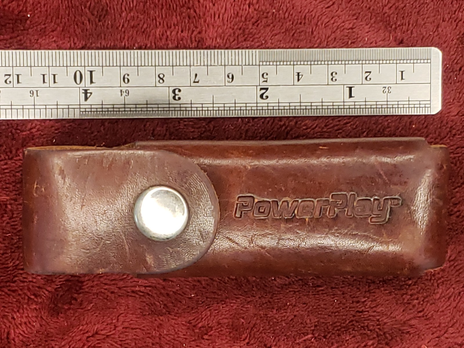 ORIGINAL LEATHER SHEATH FOR SOG MADE IN USA POWERPLAY 4 3/8 INCH POUCH