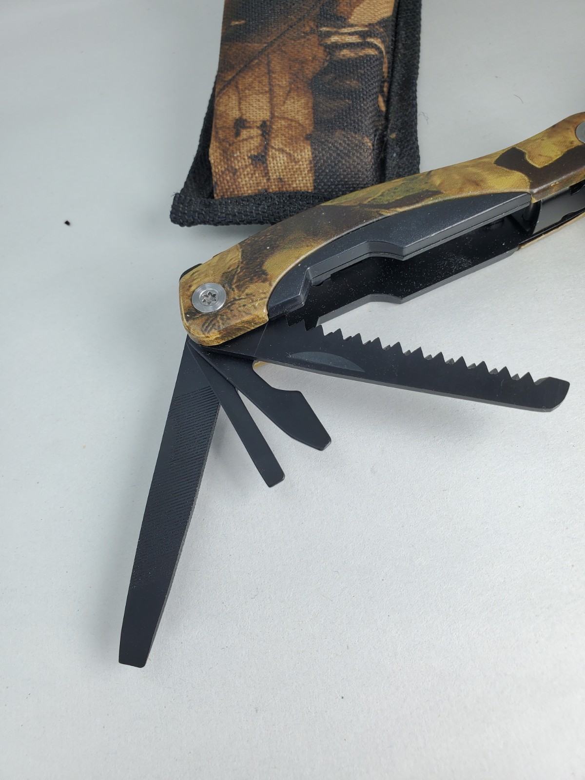 Multitool With Case Heavy Duty High Quality Camo New 9 Tools