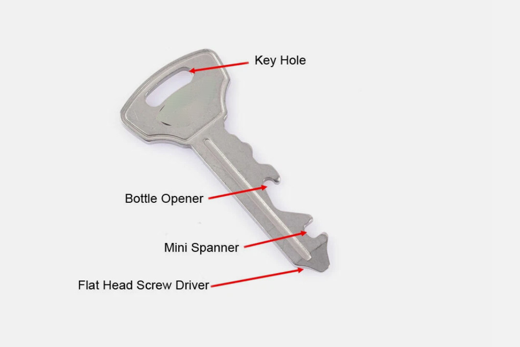 Sanrenmu GJ040Z Key chain Multi EDC Tools Bottle Opener Screwdriver w/ Key Ring