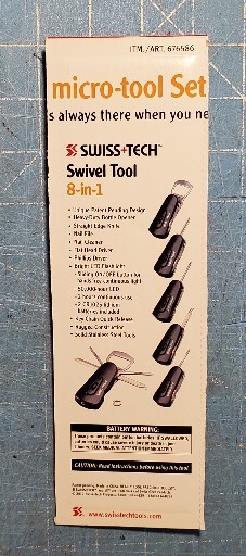 8 in 1 Swivel Tool, Mini Folding, Knife, Screwdrivers, Bottle Opener, Swiss+Tech