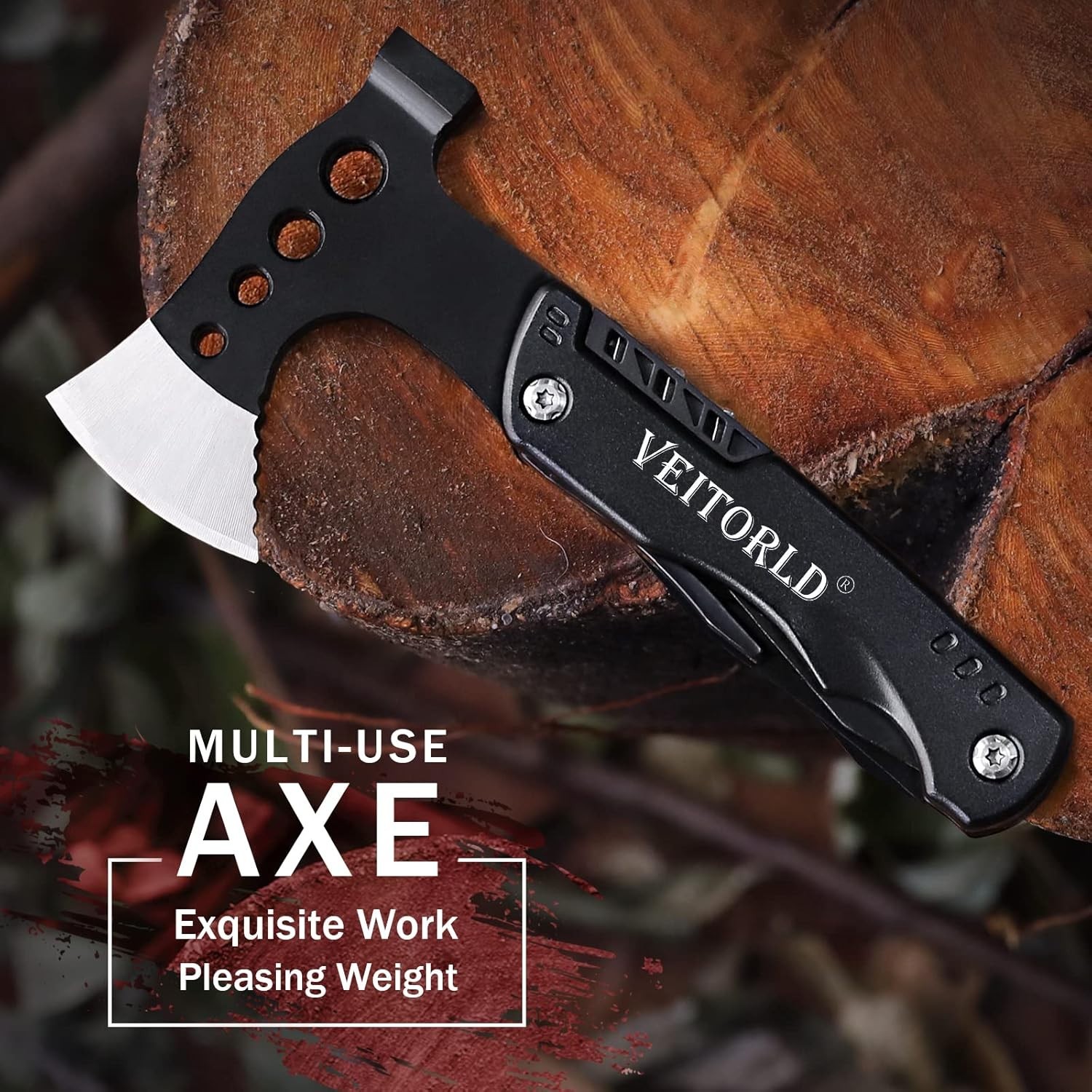 Versatile Multitool with Axe & Hammer – Stylish Presents for Outdoor Adventurers