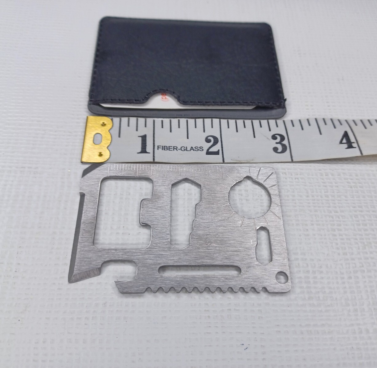 Vintage Multipurpose Pocket Survival Tool Flat Stainless Steel