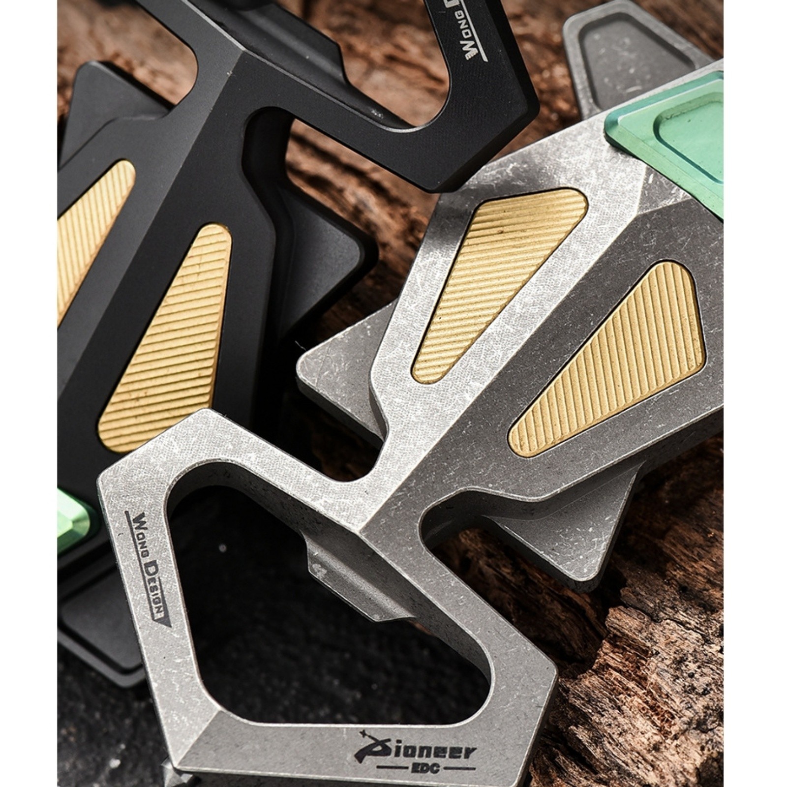 Titanium Alloy EDC Multi-Tool Keychain with Bottle Opener Safety Tip