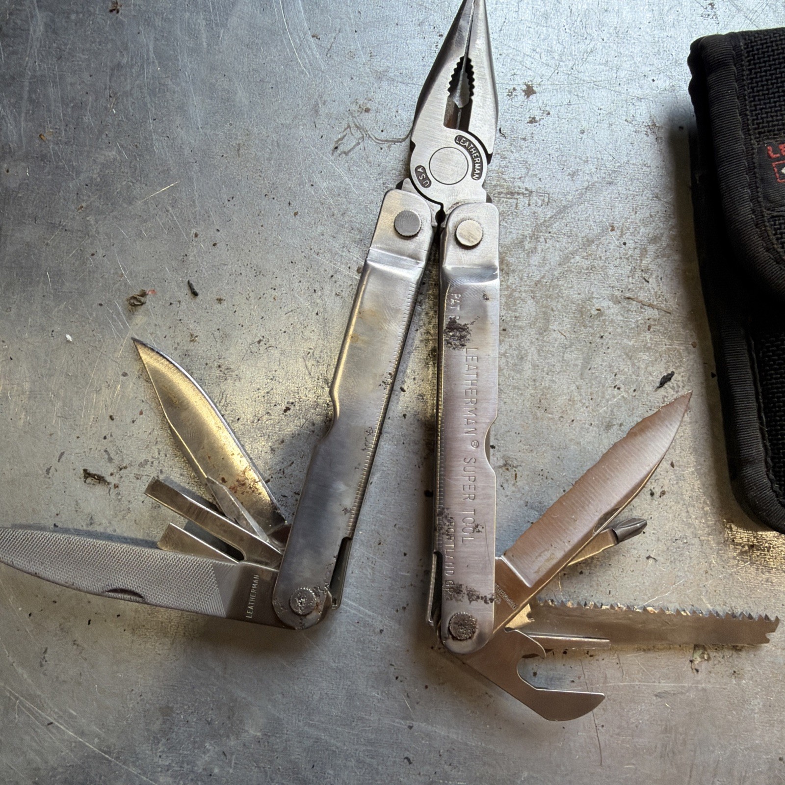 Leatherman Super Tool Vintage Multi-Tool with Sheath Portland OR USA