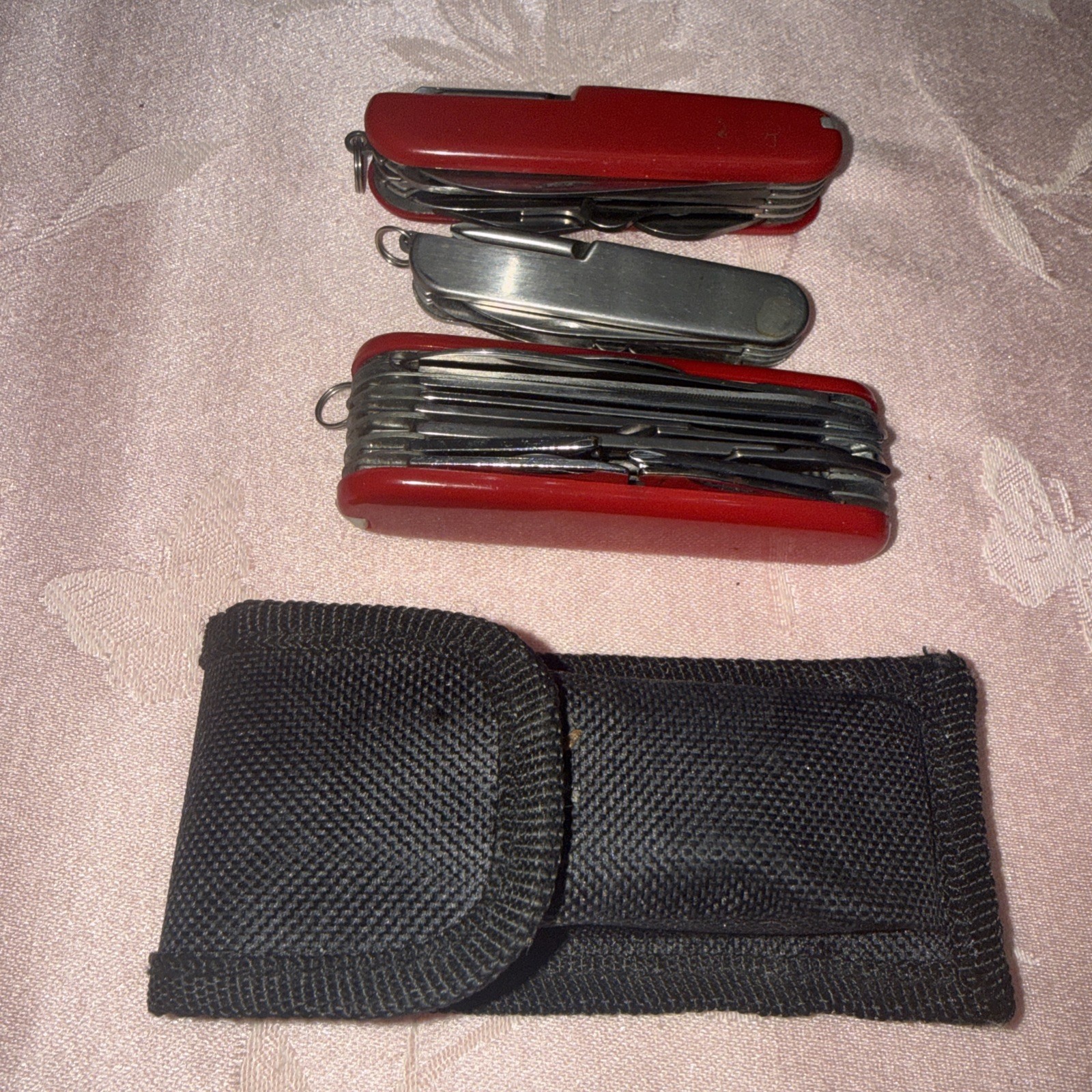 Lot 3 Portable Pocket Outdoor Camping Multi-Purpose Tool Knife Knife EUC