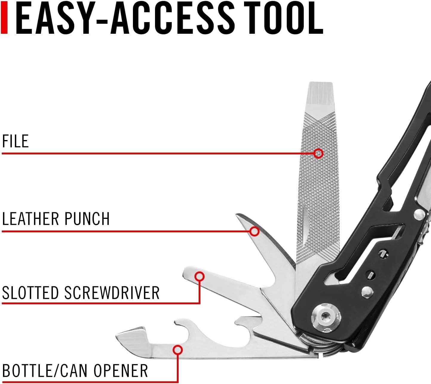 COAST CT220 11-in-1 Multi-Tool and Multi-Plier, Safety Lock, Wire Cutter , EDC
