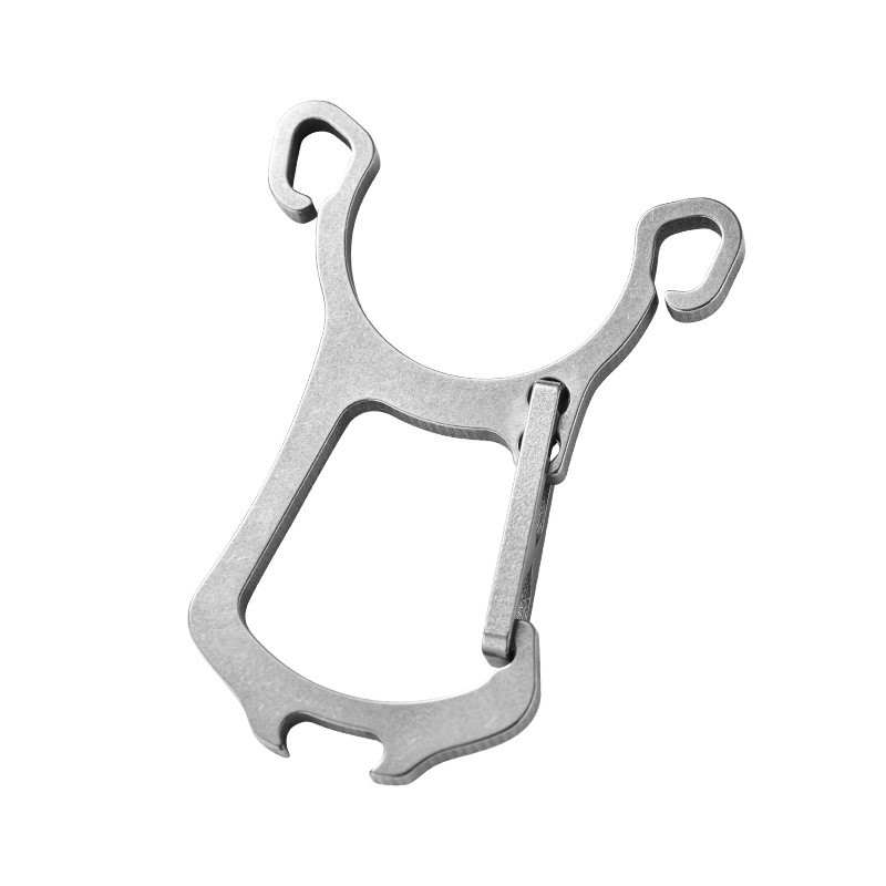 Original Titanium EDC Keychain – CNC Machined, Bottle Opener & Multi-Tool