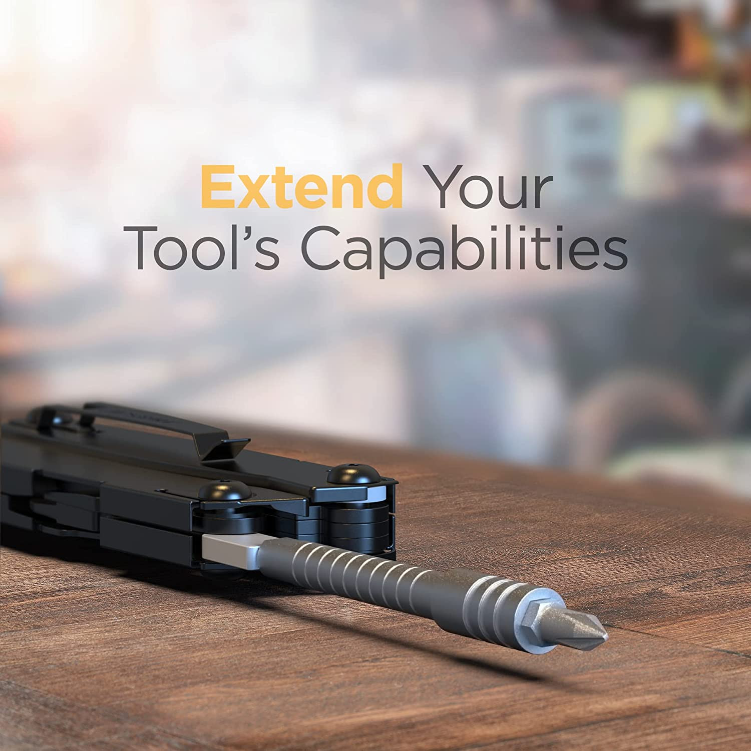 Multi-Tool Bit Driver Extender – Compatible with Leatherman Skeletool/Surge/Mut/