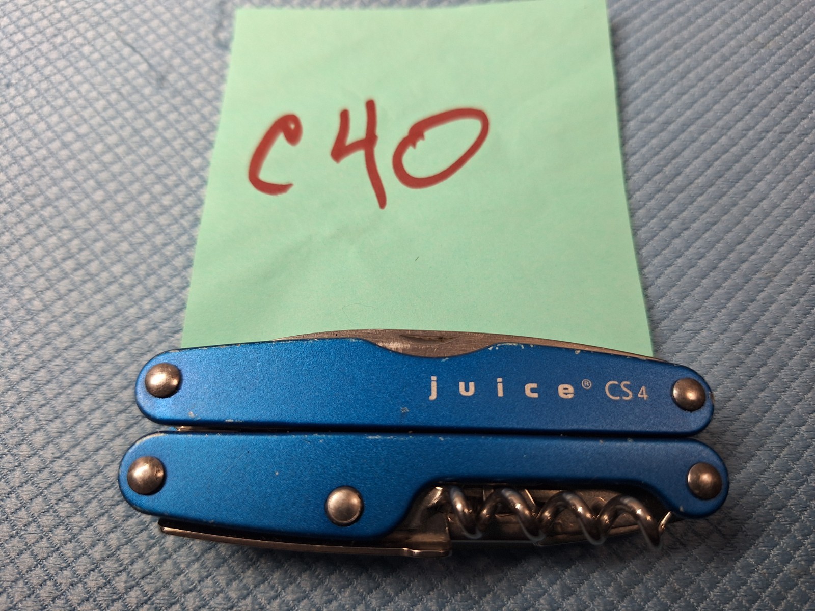 1 LEATHERMAN BLUE CS4 Multi Tool AIRPORT CONFISCATION EXCELLENT Lot C40