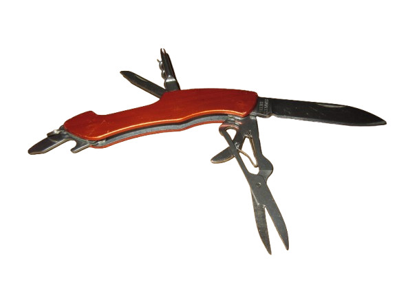 Ozark Trail Orange Multi-Tool Pocket Knife with Stainless Steel Blade & Tools