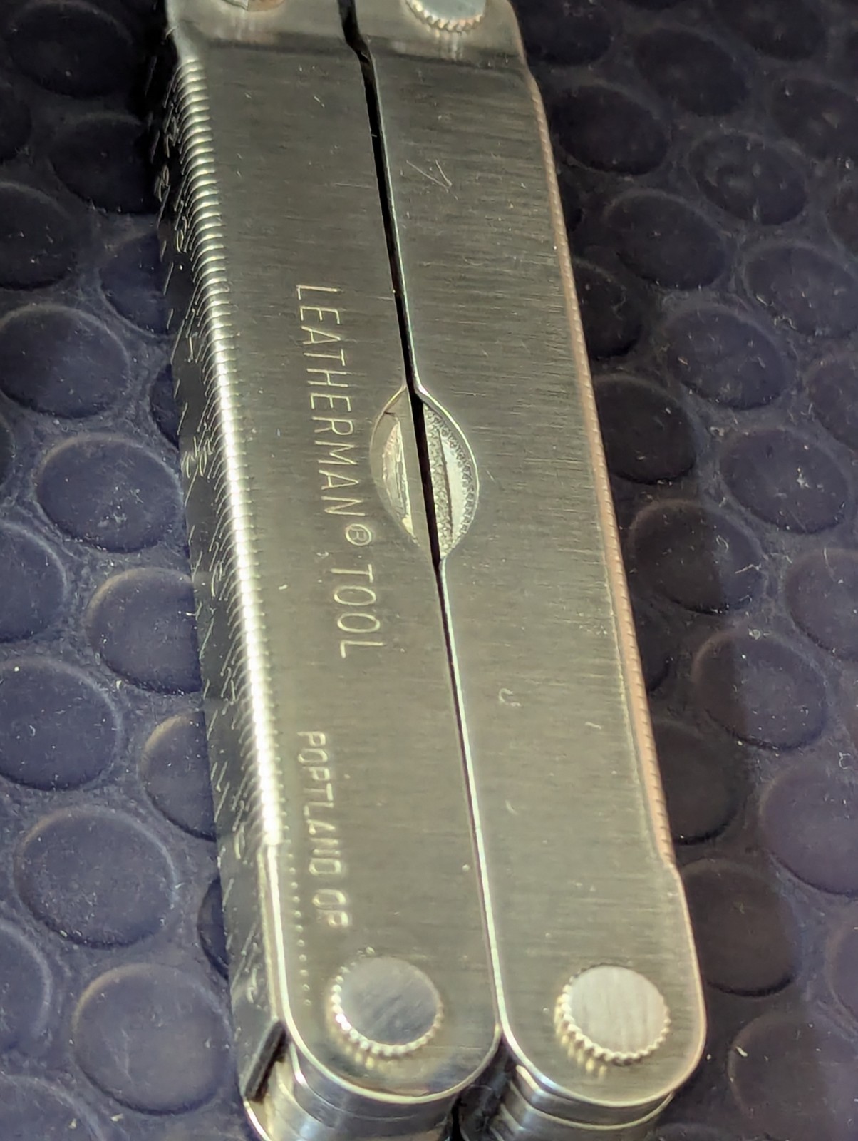 Leatherman Letter Logo Stainless Steel USA PST Multi Tool & Leather Case Vintage