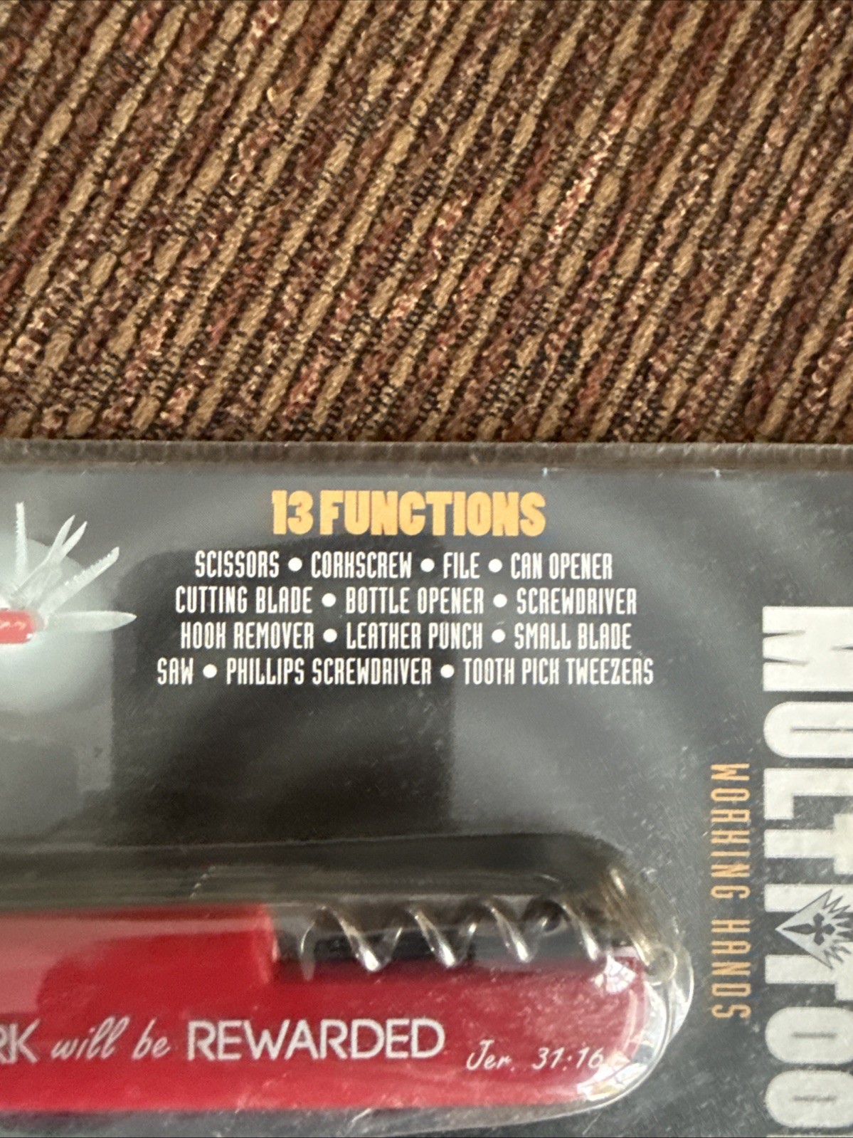 Family Christian Stores 13 Function Working Hands Pocket Multitool