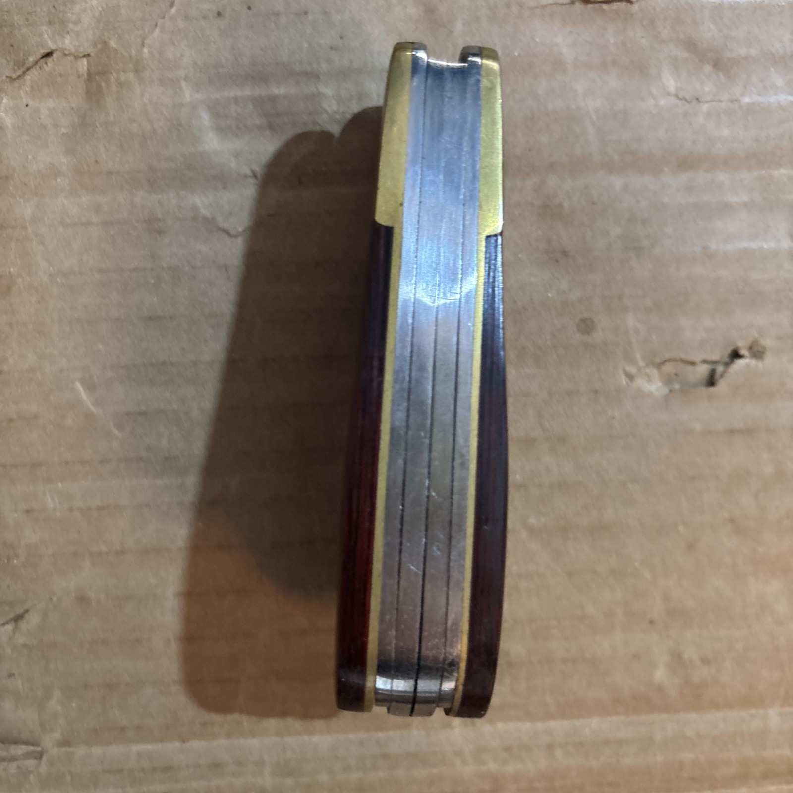 Vintage Husky 25 Years 25th Anniversary Limited Edition Multi-Tool Brass & Wood