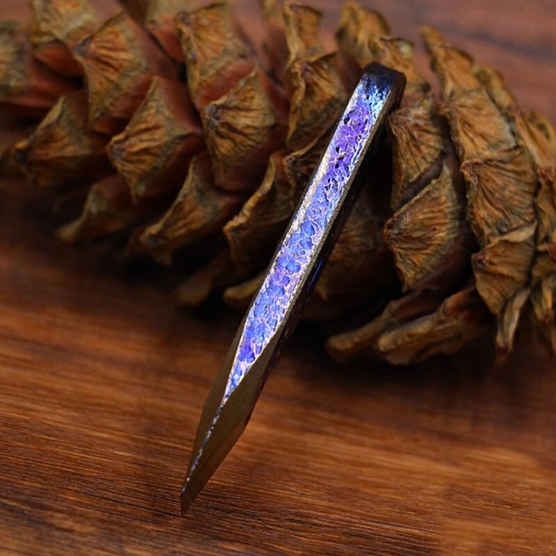 EDC Titanium Alloy Meteorite Pattern Multi Tools Pry Bar Crowbar Opener Outdoor