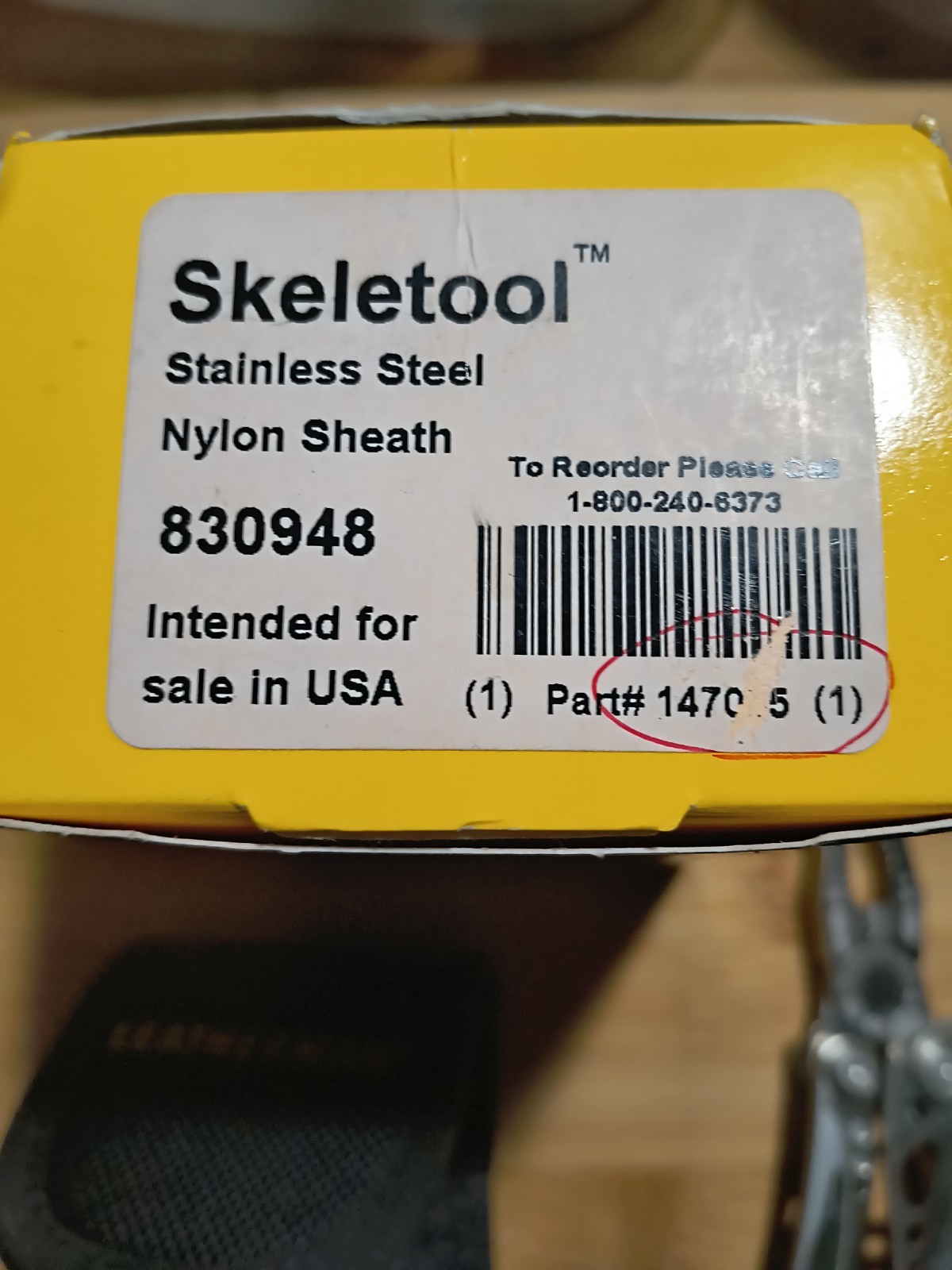 Leatherman Skeletool Stainless Steel / Nylon Sheath 830984