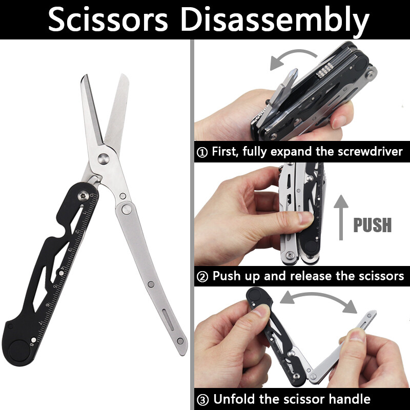 20-in-1 Multi Tool Pliers Outdoor Compact Folding Pocket Knife Tool with Sheath