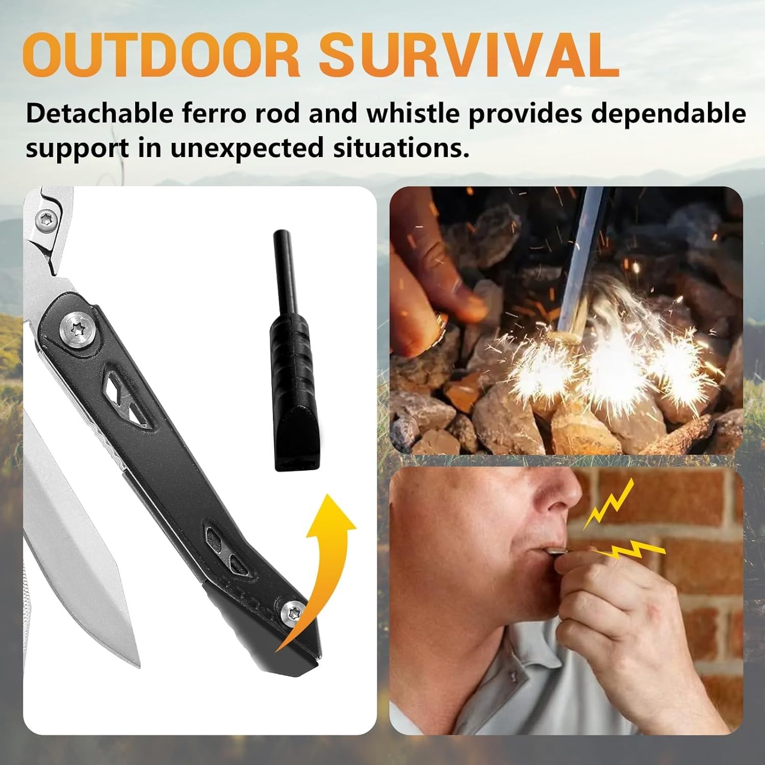 Multitool, 14-in-1 Adjustable Wrench with Screwdrivers, Knife, Saw, Pliers,…