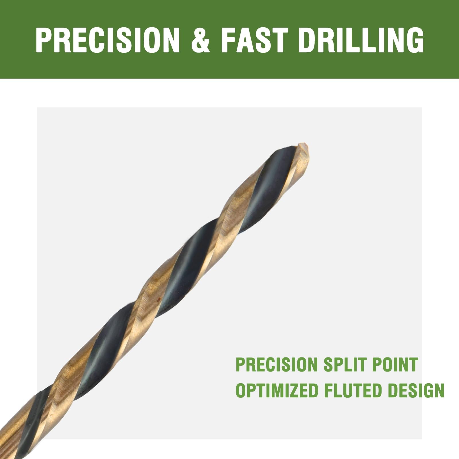 5/32 x 12 Inch Extra Long Drill Bits (2 Pack), Aircraft Drill Bit Black and G…