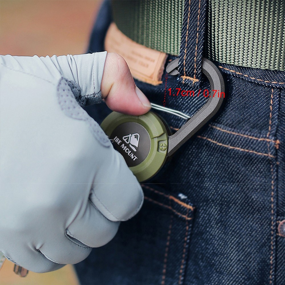 Heavy Duty Retractable Keychain with Strong Spring Holds Your Keys Tightly