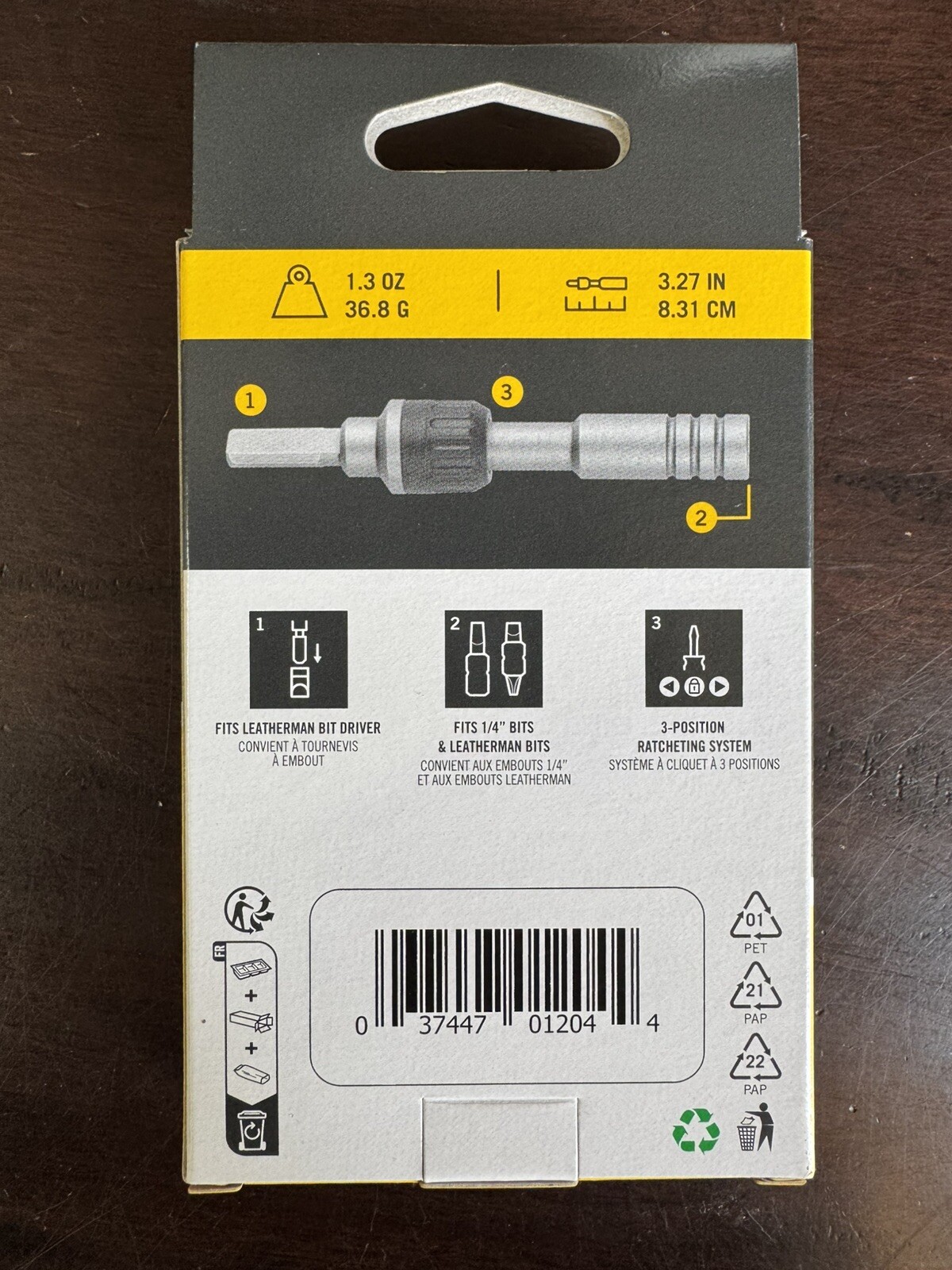 Leatherman Ratchet Driver 1/4 Hex Bit Driver Model 931030 NEW SHIPS SAME DAY