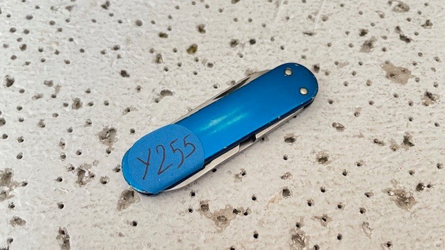 Vintage Victorinox Swiss Army Knife Westinghouse Classic SD Alox Blue Multi Tool