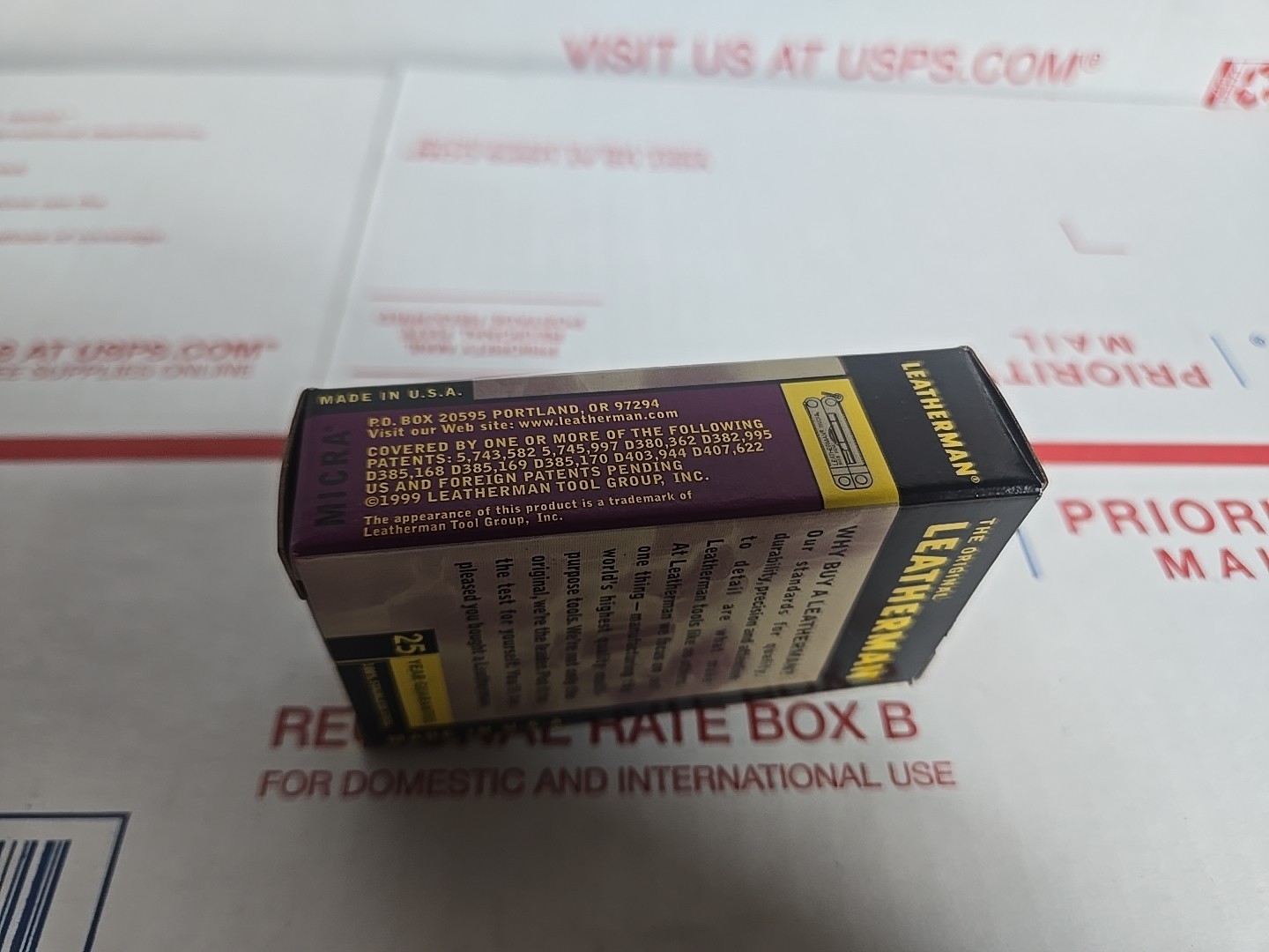 **BOX ONLY**The Original Leatherman Micra Advertising Northrop Grumman, BOX ONLY